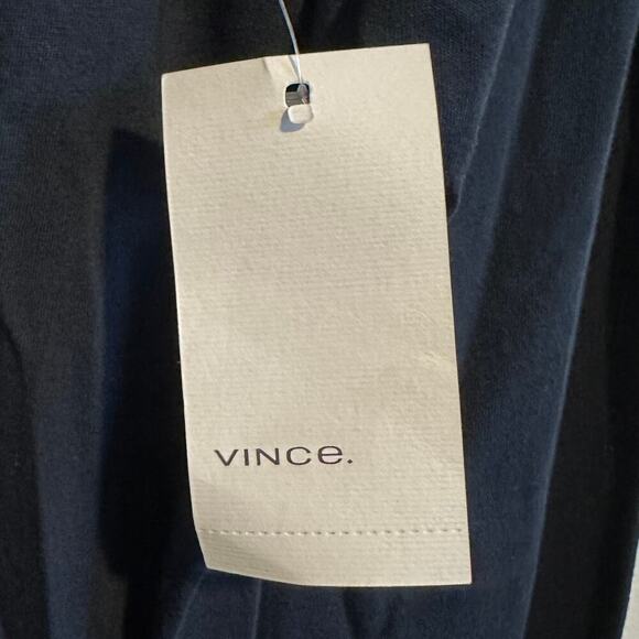 NWT Vince Long Sleeve Henley Tee Dark Navy Large - Picture 7 of 7
